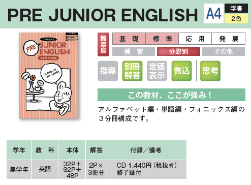 小学生用教材 小学英語 教材案内 株式会社ブロッサム